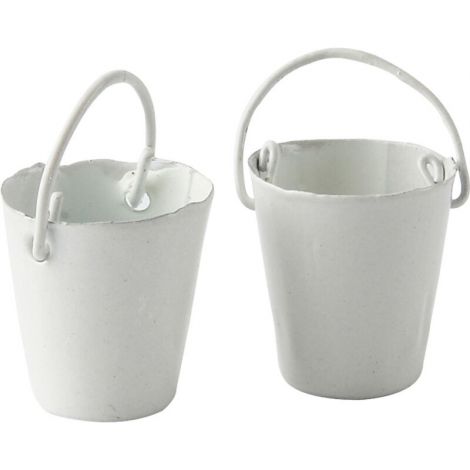 Wiaderko metalowe Creativ Białe, 1.8cm